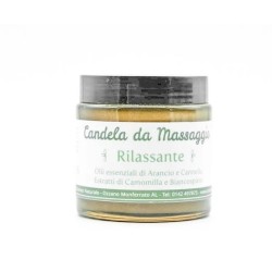 antos cosmetici  Candela da Massaggio Rilassante  Oli e Burri