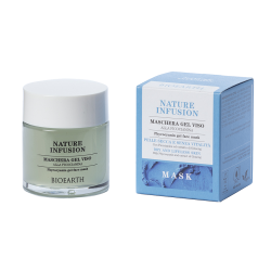 bioearth  Nature Infusion - Maschera Gel Viso alla Ficocianina  Maschere Viso
