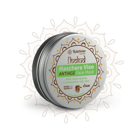 rasayana  Holud - Maschera Viso Anti-age per Pelle Mista e Grassa  Maschere Viso