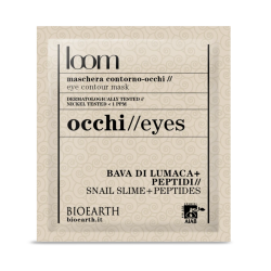 bioearth  Maschera Contorno Occhi Rinfrescante ed Illuminante alla Bava di Lumaca e Peptidi  Contorno Occhi