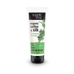 organic shop  Maschera Viso Rivitalizzante Caffè e Proteine della Seta  Maschere Viso