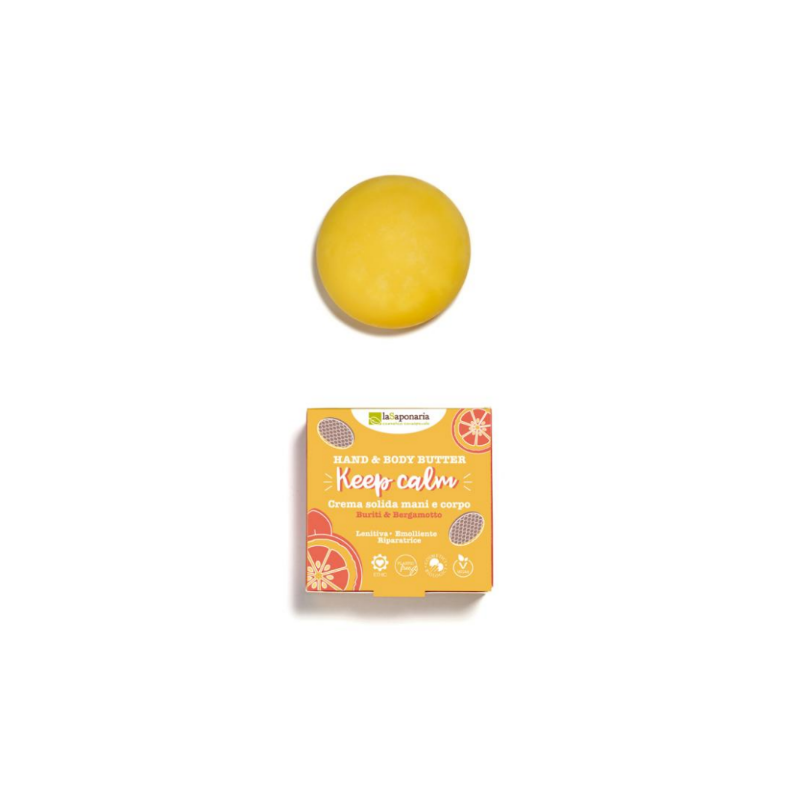 la saponaria  Crema Solida Lenitiva - Keep Calm  Cura Mani e Unghie