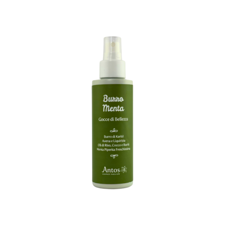 antos cosmetici  Burro Menta - Crema Idratante Spray  Creme Corpo Bio