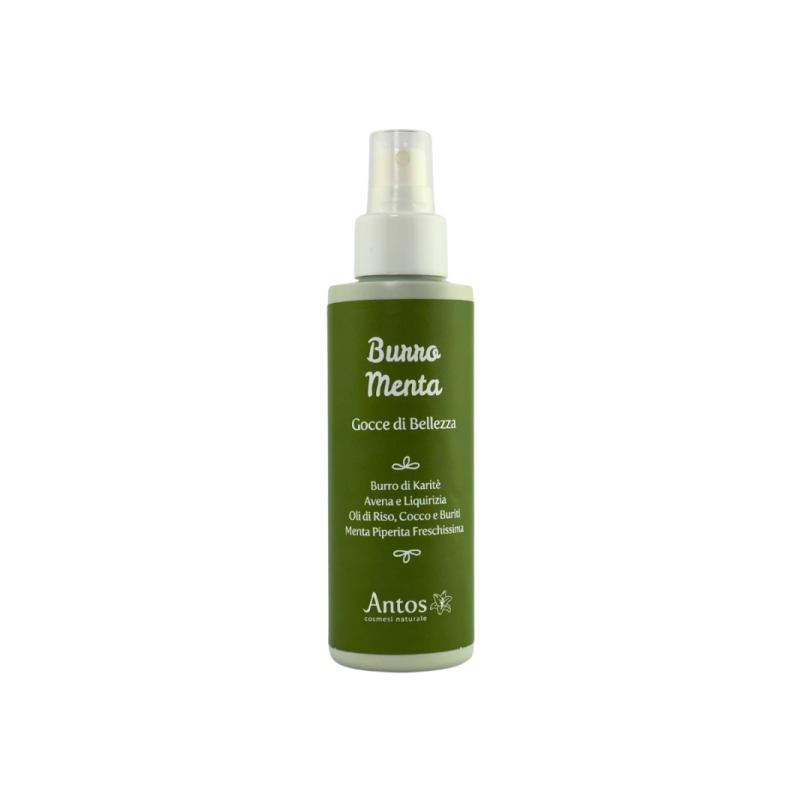 antos cosmetici  Burro Menta - Crema Idratante Spray  Creme Corpo Bio