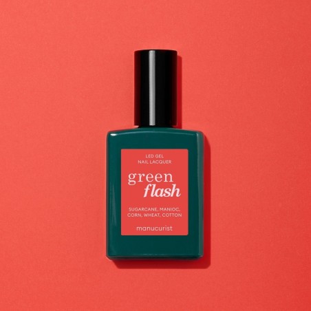 manucurist  Smalto Semipermanente Red Coral - Green Flash  Smalti semipermanenti