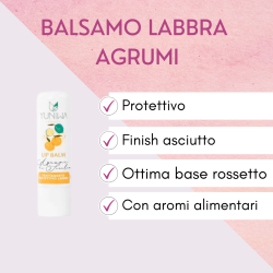 yuniwa cosmetics  Balsamo Labbra Protettivo - Agrumi di Sicilia  Lipbalm Naturali Yuniwa Cosmetics