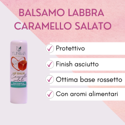 yuniwa cosmetics  Balsamo Labbra Protettivo - Caramello Salato  Lipbalm Naturali Yuniwa Cosmetics