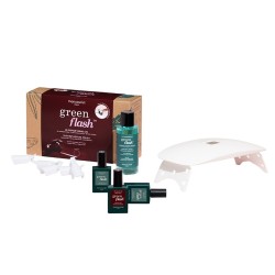 manucurist  Kit completo Smalto Semipermanente Dark Pansy - Green Flash  Smalti semipermanenti