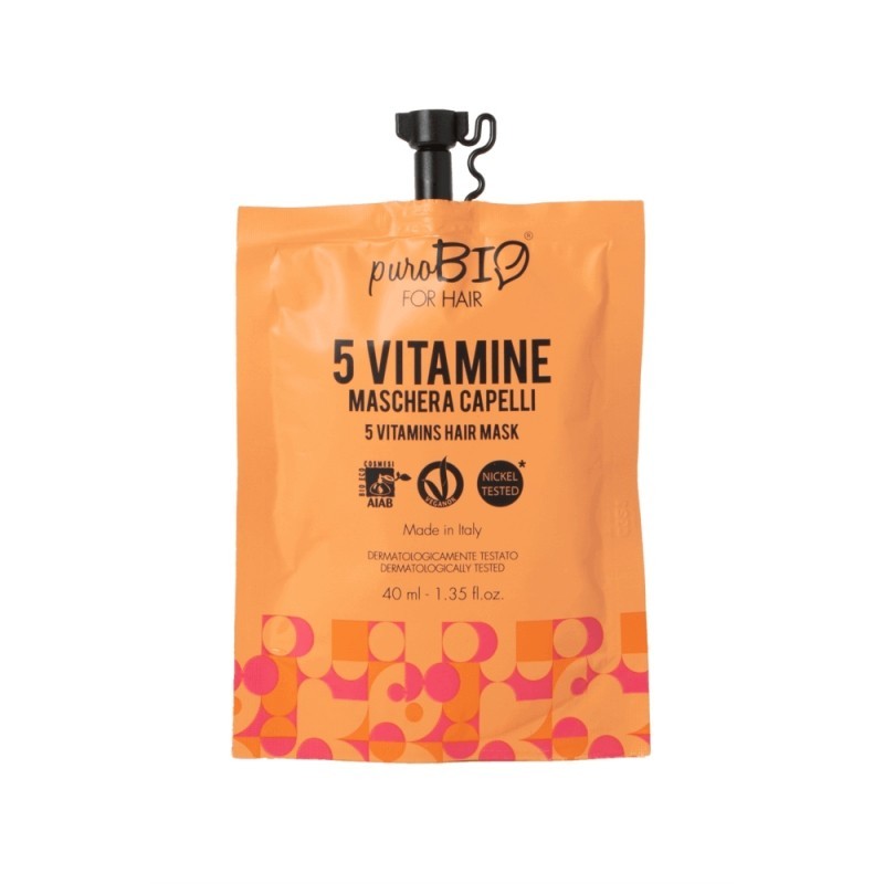 purobio  Maschera per capelli alle 5 Vitamine  Maschere