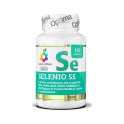 optima naturals  Selenio 55 - Integratore antiossidante unghie, pelle, capelli  Integratori alimentari