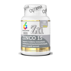 optima naturals  Zinco 15 - Integratore per sistema immunitario, pelle, capelli  Integratori alimentari