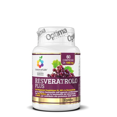 optima naturals  Resveratrolo Plus - Integratore antiossidante  Integratori alimentari