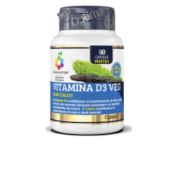 optima naturals  Vitamina D3 Veg - Integratore per ossa e denti  Integratori alimentari