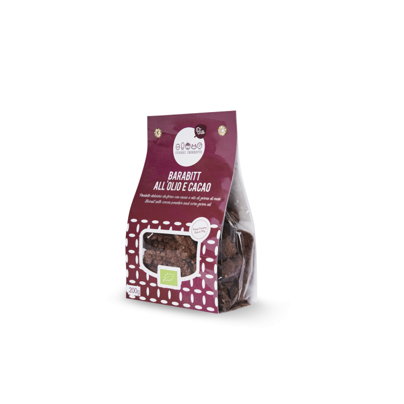 banda biscotti  Barabitt all'Olio e Cacao 200 gr  Cioccolato