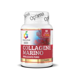 optima naturals  Collagene Marino - Integratore per tono ed elasticità pelle e tessuti  Integratori alimentari