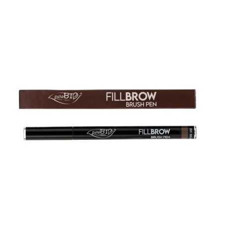 purobio  FillBrow Pen Brush 03 - Penna Sopraccigliare Castano Scuro  Matite sopracciglia