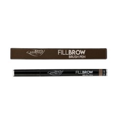 purobio  FillBrow Pen Brush 02 - Penna Sopraccigliare Castano  Matite sopracciglia