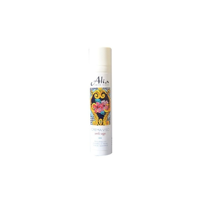 alia skin care  Crema Viso Anti-Age con Acido Ialuronico e Malva  Antiage