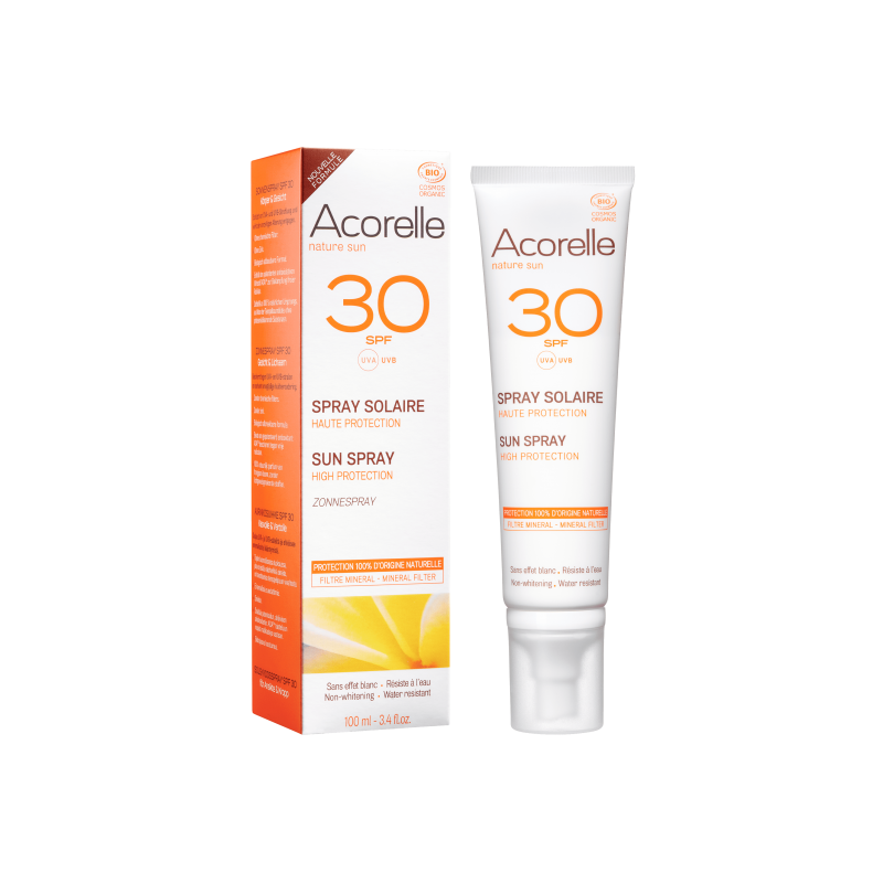 Acorelle  Spray Protezione Solare SPF 30  Protezione solare bio
