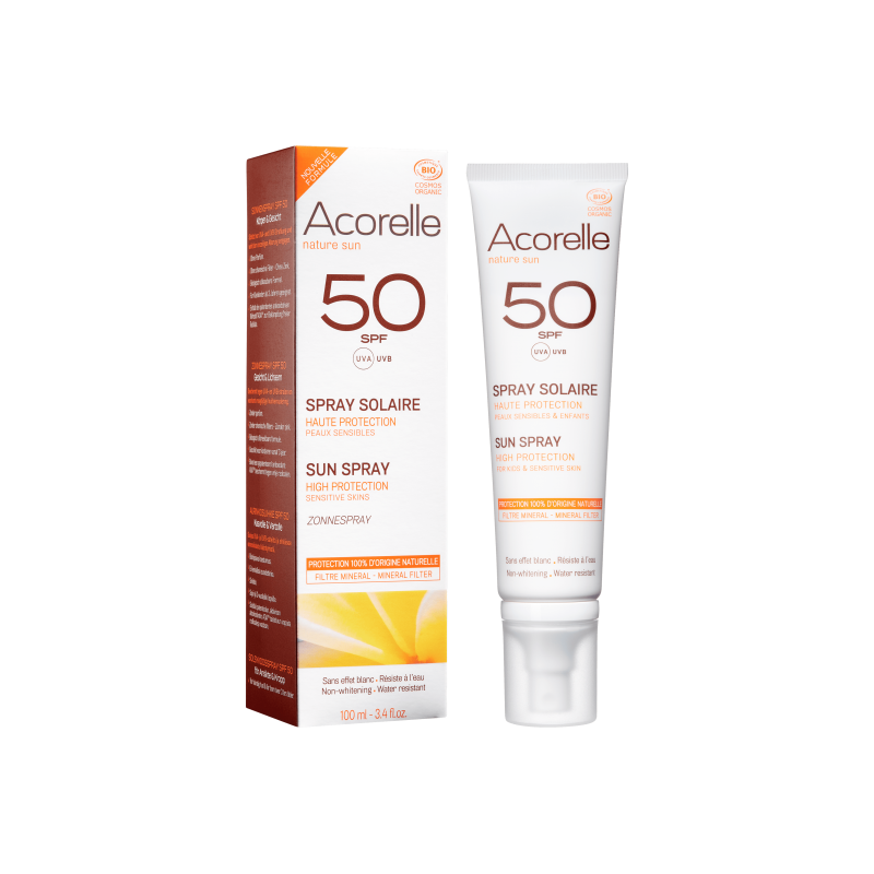 Acorelle  Spray Protezione Solare SPF 50  Protezione solare bio
