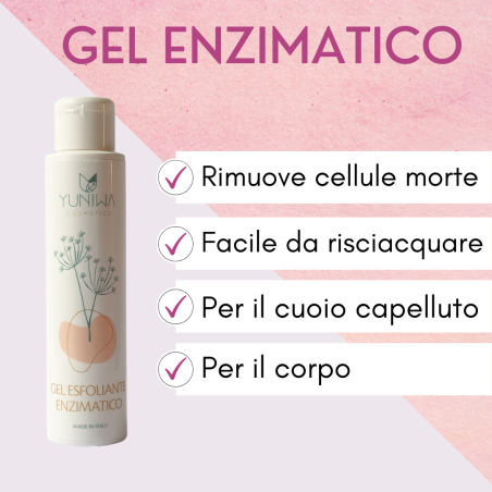 yuniwa cosmetics  Gel Esfoliante Enzimatico - 100 ml  Scrub e lavaggi alternativi