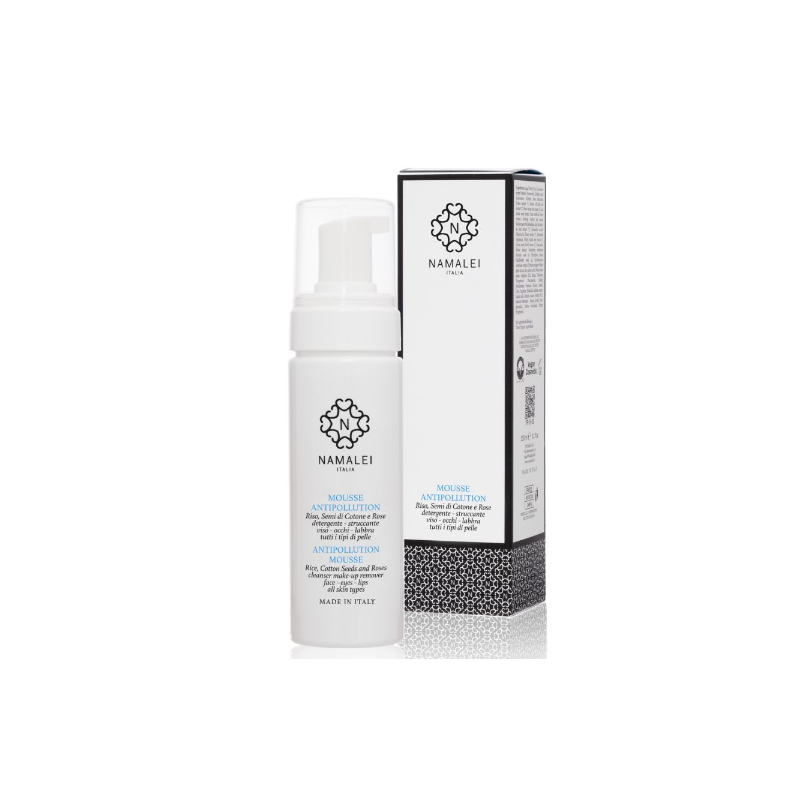 namalei  Mousse Antipollution al Riso  Detergenti viso