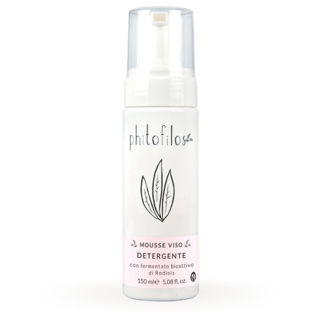 phitofilos  Mousse Viso Detergente con fermentato di Rodiola  Detergenti viso