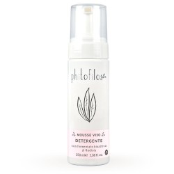 phitofilos  Mousse Viso Detergente con fermentato di Rodiola  Detergenti viso
