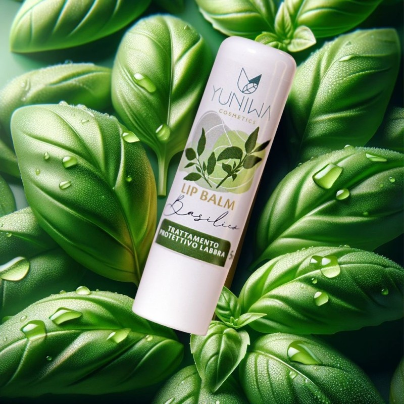 yuniwa cosmetics  Balsamo Labbra Protettivo - Basilico  Lipbalm Naturali Yuniwa Cosmetics