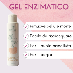 yuniwa cosmetics  Gel Esfoliante Enzimatico - 200 ml  Scrub e lavaggi alternativi