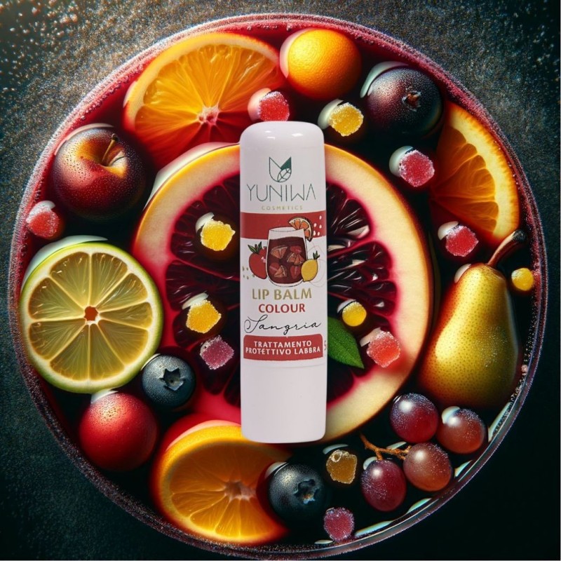 yuniwa cosmetics  Balsamo Labbra Protettivo Colorato - Sangria  Lipbalm Naturali Yuniwa Cosmetics