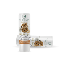 yuniwa cosmetics  Lipbalm Protettivo e Profumato - Latte e Biscotti  Lipbalm Naturali Yuniwa Cosmetics