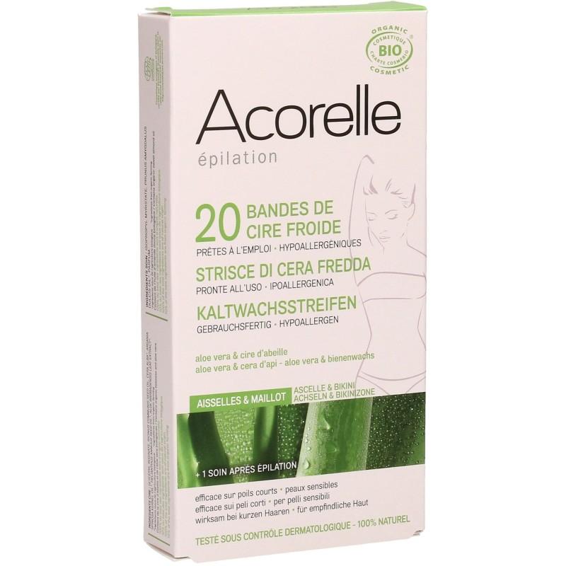 Acorelle  Strisce Depilatorie Corpo con Aloe Vera -  Epilazione