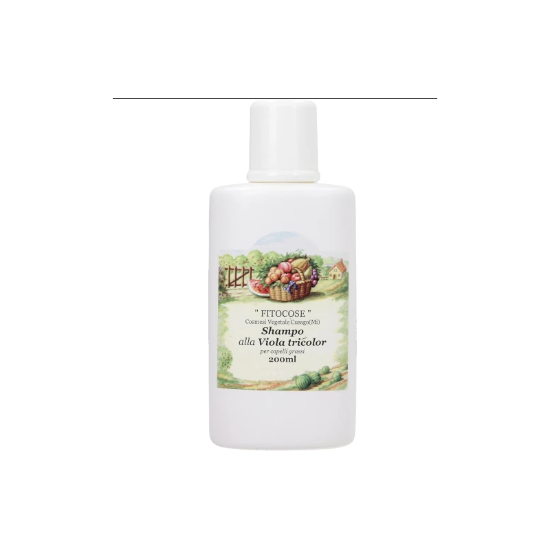 fitocose  Shampoo alla Viola Tricolor  Shampoo bio capelli grassi