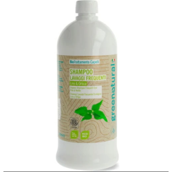 greenatural  Shampoo Lavaggi Frequenti Lino e Ortica 1 LT  Shampoo bio capelli grassi