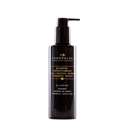 esmeralda cosmetics  Shampoo Ristrutturante all'Elicriso  Shampoo Capelli Secchi e Trattati
