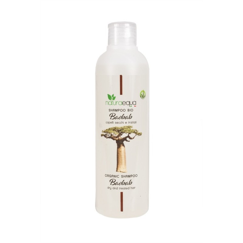 naturaequa  Shampoo al Baobab per Capelli Secchi e Trattati  Shampoo Capelli Secchi e Trattati