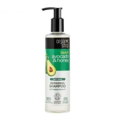 organic shop  Shampoo Ristrutturante con Avocado e Miele  Shampoo Capelli Secchi e Trattati
