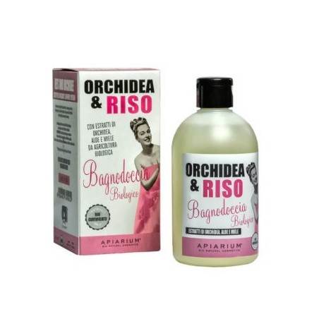 apiarium  Bagnodoccia Riso e Orchidea  Bagnoschiuma Bio