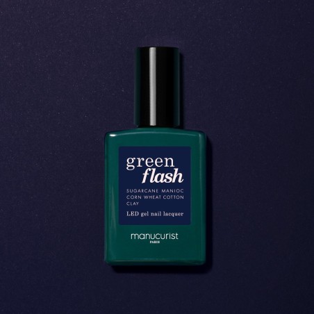 manucurist  Smalto Semipermanente Dark Night - Green Flash  Smalti semipermanenti