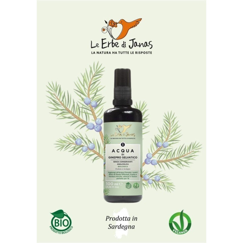 le erbe di janas  Idrolato Biologico di Ginepro  Idrolati