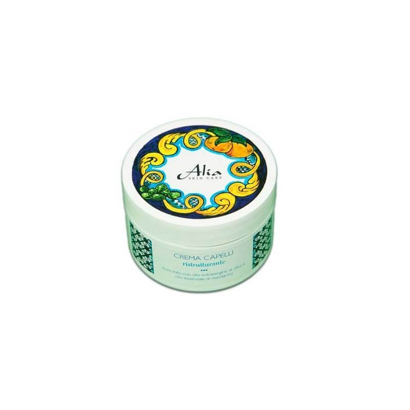 alia skin care  Crema Capelli Ristrutturante con Estratto di Mandarino  Maschere
