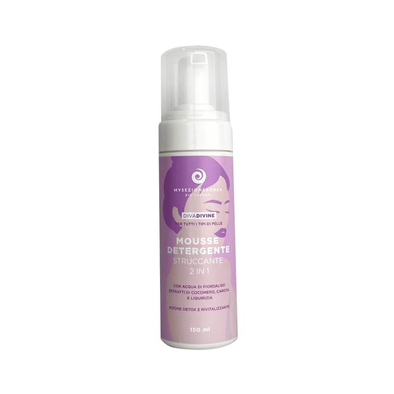 my sezione aurea  Mousse detergente e struccante 2in1 - Diva Divine  Detergenti viso