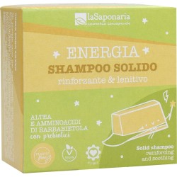 la saponaria  Shampoo Solido - Rinforzante e Lenitivo  Cosmetici solidi per capelli