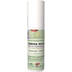 le erbe di janas  Crema Mani Riparatrice ai Fiori di Zafferano e Fico d'India  Cura Mani e Unghie
