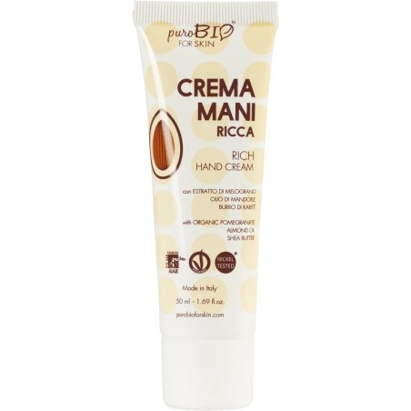 purobio  Crema Mani Ricca  Cura Mani e Unghie