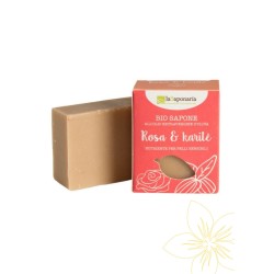 la saponaria  Sapone Bio Delicato Rosa e Burro di Karitè  Saponi