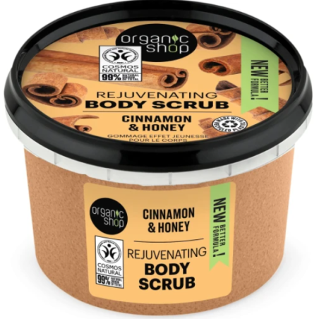 organic shop  Scrub Corpo Nutriente con Miele e Cannella  Scrub Corpo