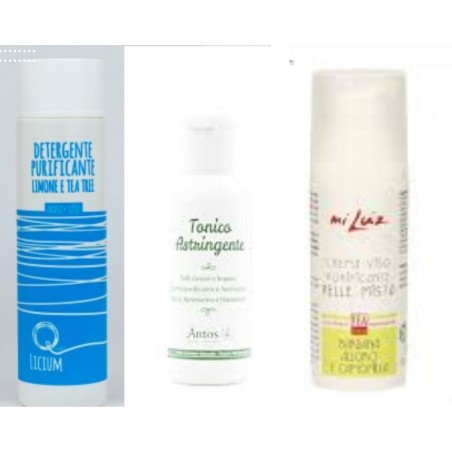 Routine Pelle Mista  Skincare