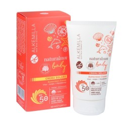 Alkemilla  Crema Solare Viso e Corpo Baby SPF 50  Protezioni solari per bambini